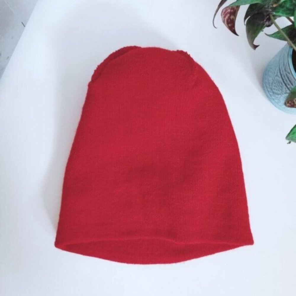 LULULEMON Iconic Vintage "Cheer Me On" Red/Blue Olimpic Ski Beanie Toque - Picture 7 of 10